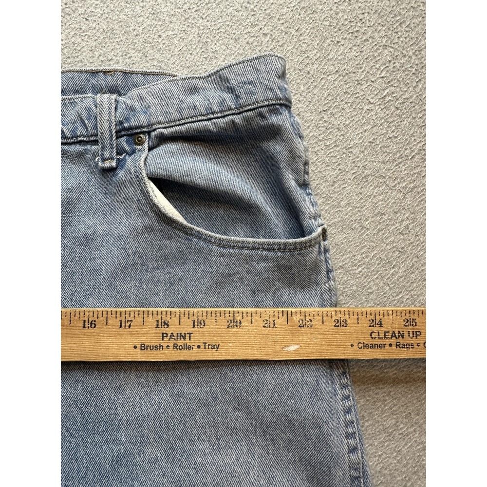 Cabela's Jeans Mens 42x34 (39x32) Light Wash Blue Denim Relaxed Fit Hunting - Picture 7 of 14